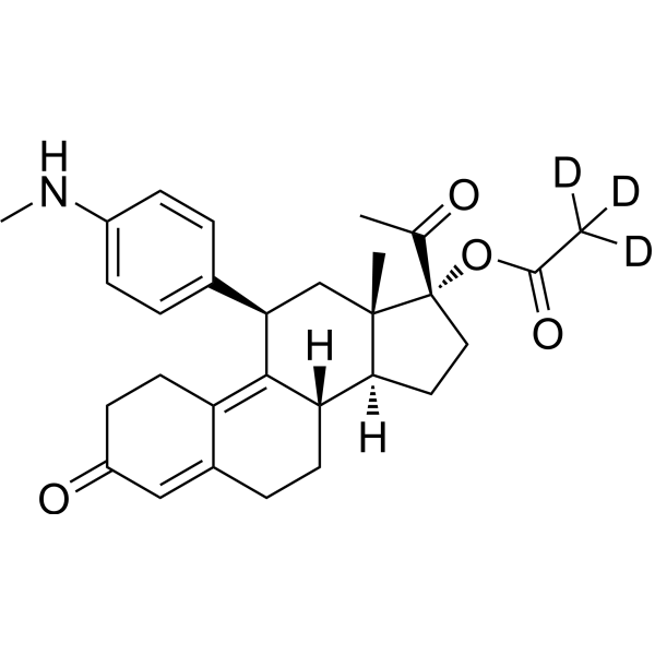 N-Desmethyl ulipristal acetate-d3